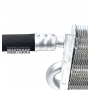 Дополнительный радиатор с резиновым маслостойким армированным шлангом соединения обжатый алюминиевыми гильзами (19mm * 190mm * 395mm)