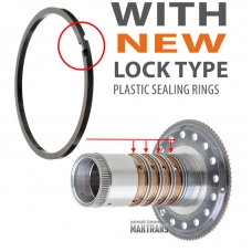 Ступиця барабана DCF Clutch FORD 10R80, 10L90 - з пластиковими кільцями, HL3P-7R193-FB, 202507786