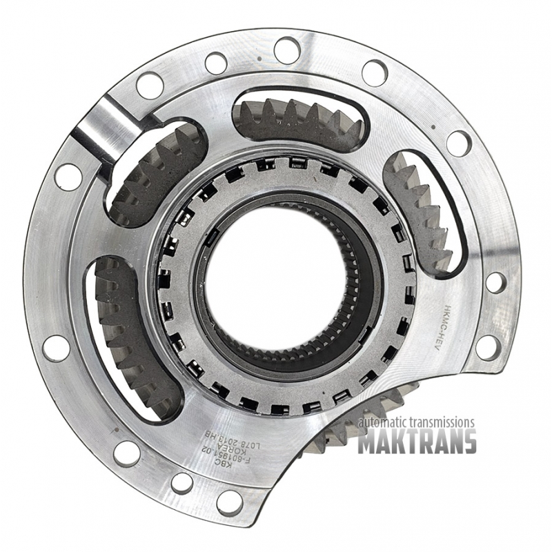Суппорт и шестерня TRANSFER DRIVE A6MF1/2 A6MF2H [GEN2] 458113B800 45811-3B800 [поршня 47 teeth, 2 marks, OD 128.30 mm, TH 23.10 mm] - для поршня Underdrive Brake с тремя крепежными отверстиями