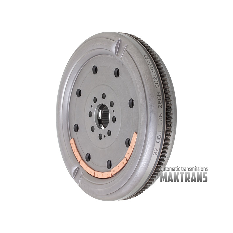 Маховик двомасовий DQ250 02E DSG 6 06J105266H 06J 105 266 H CAWB 2.0 TSI 8 отворів кріплення, 129 зубів на вінці