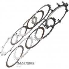 Комплект сталевих та фрикційних дисків 2-6 Brake FW6AEL 11-up — FZ01193V0A, FZ01193S4, FZ01192V2 (4 фрикційні диски, загальна товщина комплекту 15.50 мм)