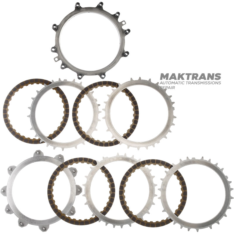 Комплект сталевих та фрикційних дисків 2-6 Brake FW6AEL 11-up — FZ01193V0A, FZ01193S4, FZ01192V2 (4 фрикційні диски, загальна товщина комплекту 15.50 мм)