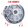 Насос масляный F4A41 F4A42 96-up — MR593521, MD760348 (Mitsubishi type, 5 масляних каналов на ступице)