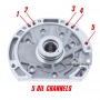 Ступиця масляного насоса F4A41 F4A42 96-up - MR593521, MD760348 (Mitsubishi type, 5 масляних каналів на маточині)
