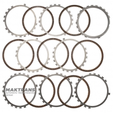Комплект дисків пакету B4 Low / Reverse Clutch AB60E AB60F 07-up - 7 фрикційних дисків (загальна товщина комплекту 28.45 мм)