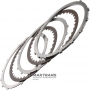 Комплект фрикційних та сталевих дисків пакету REVERSE CLUTCH АКПП JF015E RE0F11A