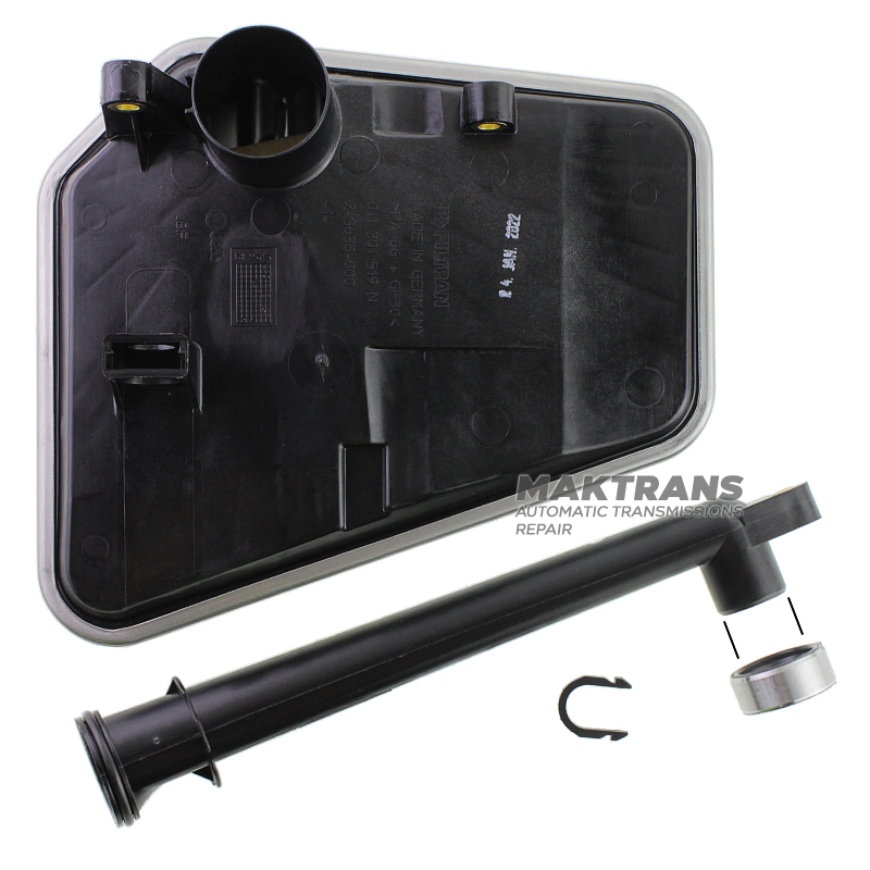 Комплект масляного фильтра вариатора 01J CVT 01J301383T 01J301383S (фильтр с овальным входным отверстием в комплекте с трубкой/фланцем)