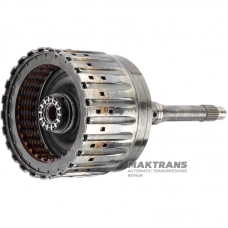 Вал вхідний з барабаном зчеплення E Clutch ZF 6HP26 ZF 6HP28 (загальна висота валу 308 mm, діаметр валу біля основи 30 mm, 7 фрикційних дисків)