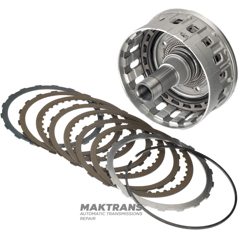 Ступиця масляного насоса, B1 Brake (Type1) Mercedes-Benz 722.9 R2202724224, A2202724224 - загальна висота 245 мм (висота статора (передня частина) 95 мм), 3х3 односторонніх фрикційних дисків