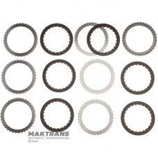 Комплект сталевих та фрикційних дисків 4-5-6 Clutch 6T70E, 6T75E, 6F50, 6F55 – 6 фрикційних дисків (загальна товщина комплекту 24.25 мм / 26.85 мм)
