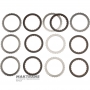 Комплект стальных и фрикционных дисков 4-5-6 Clutch 6T70E, 6T75E, 6F50, 6F55 — 6 фрикционных дисков (общая толщина комплекта 24.25 мм / 26.85 мм)