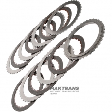 Комплект сталевих та фрикційних дисків 4-5-6 Clutch 6T70E, 6T75E, 6F50, 6F55 – 6 фрикційних дисків (загальна товщина комплекту 24.25 мм / 26.85 мм)