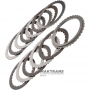 Комплект стальных и фрикционных дисков 4-5-6 Clutch 6T70E, 6T75E, 6F50, 6F55 — 6 фрикционных дисков (общая толщина комплекта 24.25 мм / 26.85 мм)