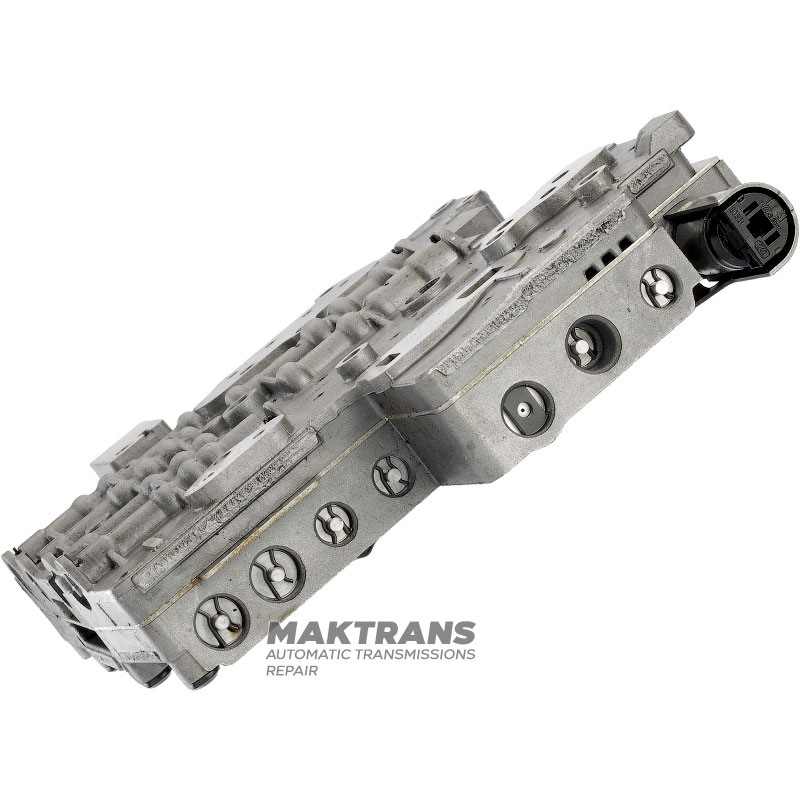 Гидроблок в сборе с соленоидами ZF 6HPxx GEN1 E-SHIFT [A/B 047] - не восстановленный  [1 зеленый соленоид, 1 черный соленоид, 3 желтых соленоида, 3 синих соленоида]
