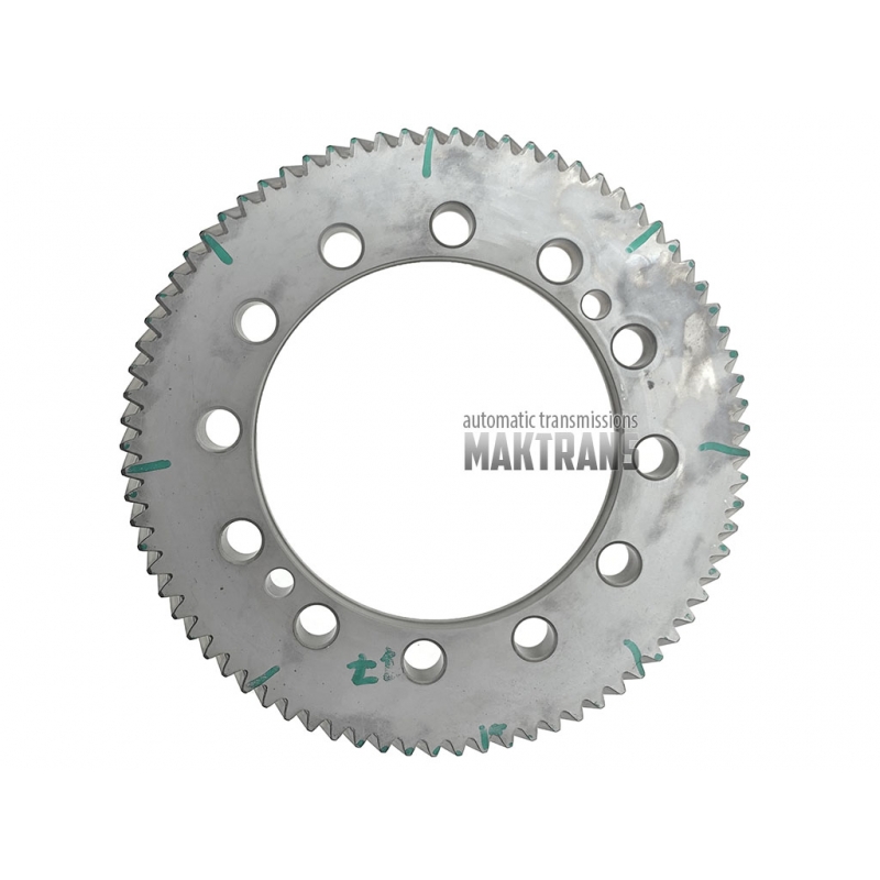 Головна пара [2077] MAZDA FW6AEL GW6AEL пром. вал 20T [Ø 52.70 mm], 50T [Ø 151 mm] косозуба шестерня диференціала 77T [Ø 184.25 mm, TH 30.60 mm, 12 отворів кріплення]