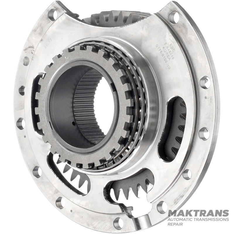 Суппорт и шестерня TRANSFER DRIVE A6LF3  458113B410  [47 зубов (нар.Ø 140.25 mm), ширина 26.75 mm, 2 насечки]