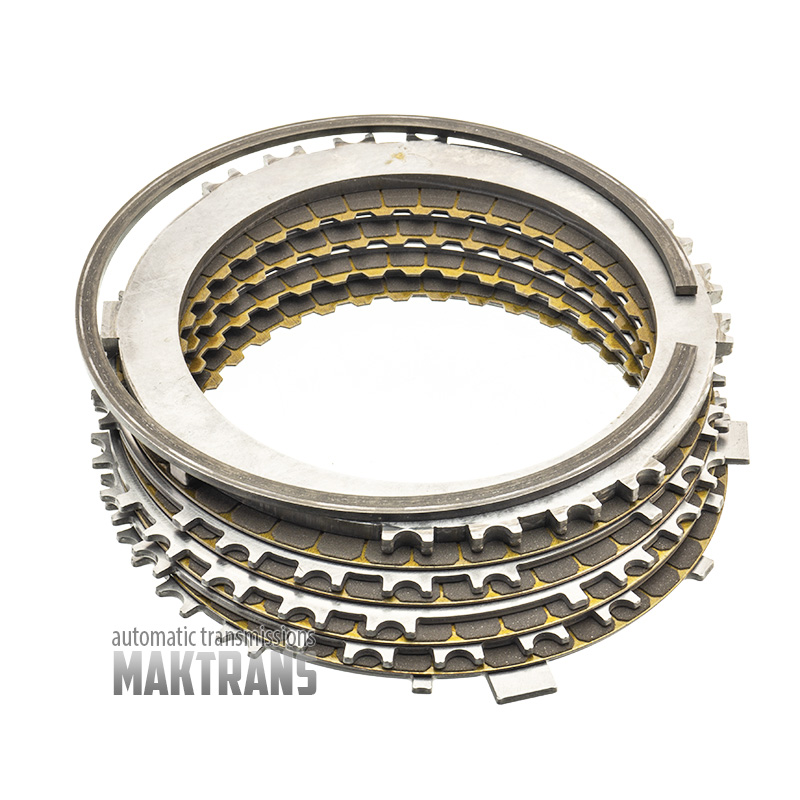 Комплект сталевих та фрикційних дисків Brake No.1 TOYOTA AC60E 356810K010 356910K010 [загальна товщина комплекту 22.40 mm, нар.Ø фрикційного диска 161 mm]