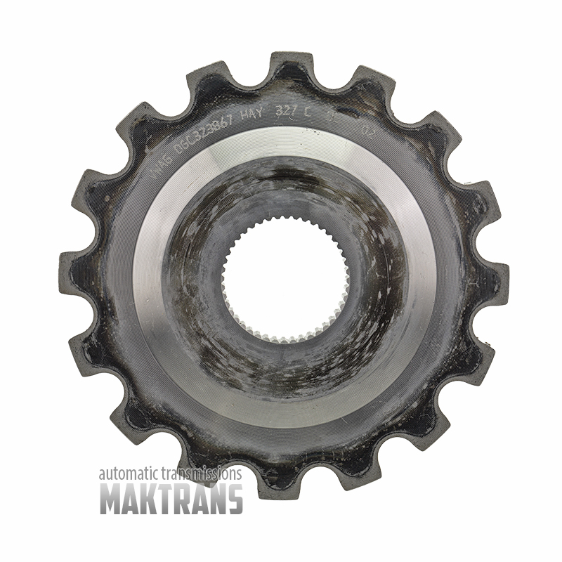 Парковочная шестерня VAG DSG DQ381 0GC 0GC323867 [16 зубьев, нар.Ø 125.50 mm, 44 шлица]