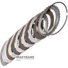 Комплект стальных и фрикицонных дисков FORWARD Clutch FORD AOD AODE AODE-W 4R70W 4R75E 4R75W [общая толщина комплекта 23.55 mm, 5 фрикционных диска, опорный диск 7 mm]
