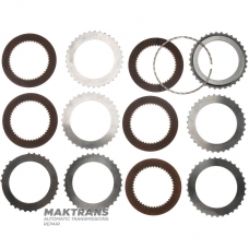 Комплект сталевих та фрикіцонних дисків FORWARD Clutch FORD AOD AODE AODE-W 4R70W 4R75E 4R75W [загальна товщина комплекту 23.55 mm, 5 фрикційних дисків, опорний диск 7 mm]