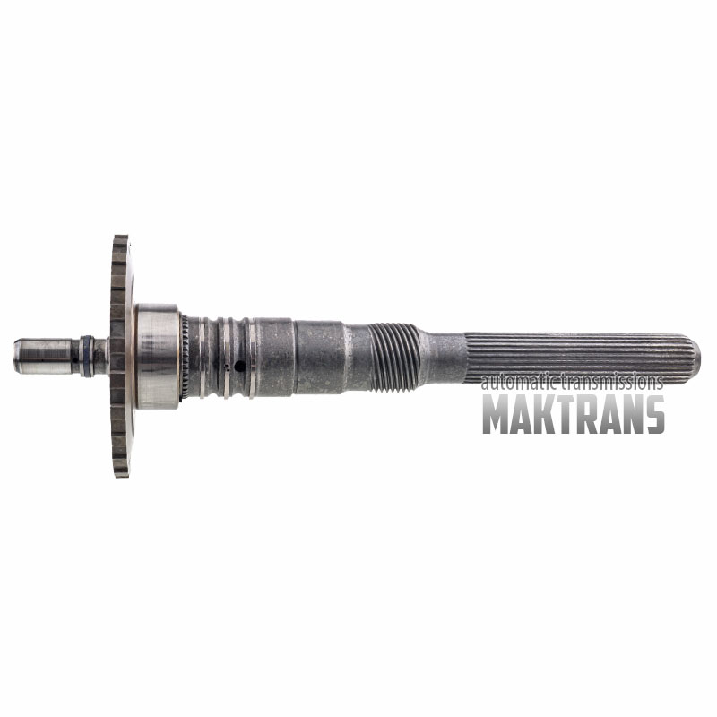 Вал вихідний 4R70W 4R75E 4R75W ( AOD, AODE, AODE-W) [загальна довжина 381 mm, 28 шліців, довжина шлієвої частини 132 mm]