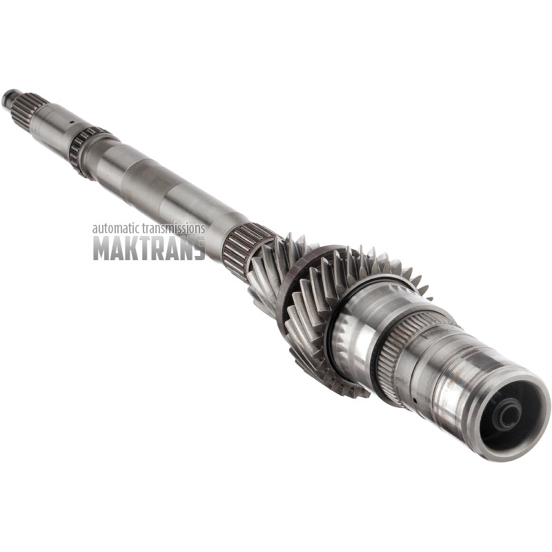 Вхідний вал K1 VAG DSG DL382 0HL (0CK, 0CL, 0CJ) 0HL311105, VWK105E - довжина валу 552 mm, шестерні на валу 16 зубів (нар.Ø 46.50 mm), 29 зубів (нар.Ø 73)