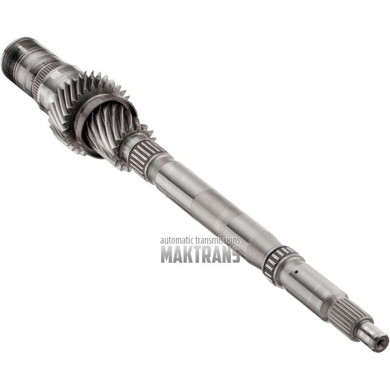 Вхідний вал K1 VAG DSG DL382 0HL (0CK, 0CL, 0CJ) 0HL311105, VWK105E - довжина валу 552 mm, шестерні на валу 16 зубів (нар.Ø 46.50 mm), 29 зубів (нар.Ø 73)