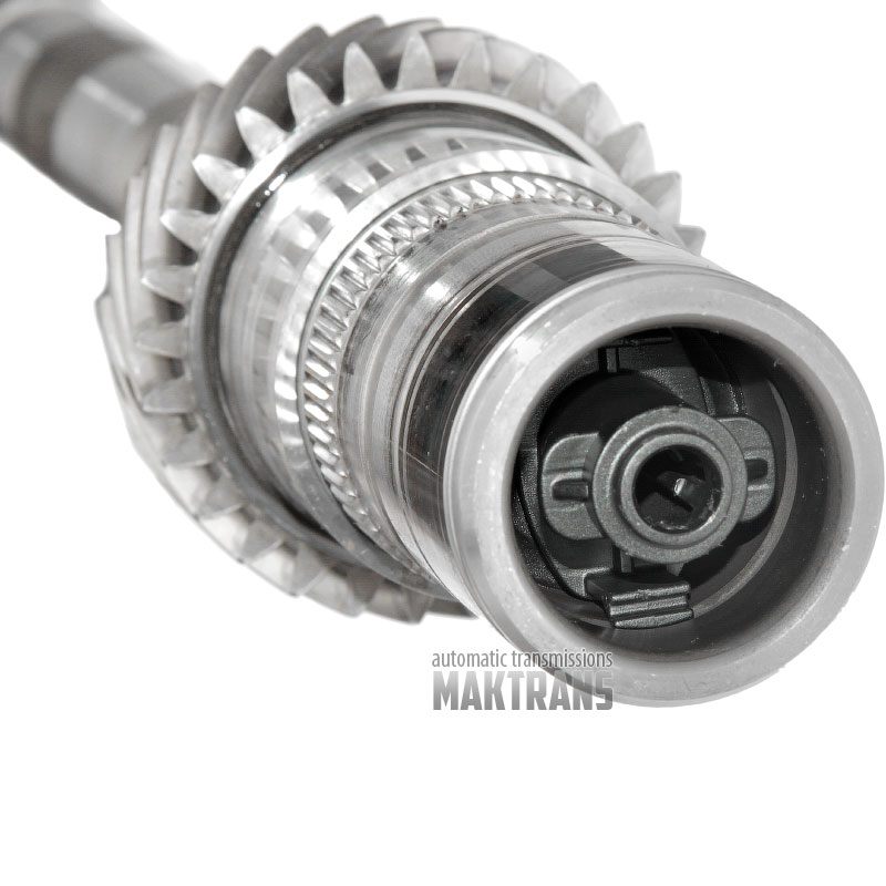 Вхідний вал K1 VAG DSG DL382 0HL (0CK, 0CL, 0CJ) 0HL311105, VWK105E - довжина валу 552 mm, шестерні на валу 16 зубів (нар.Ø 46.50 mm), 29 зубів (нар.Ø 73)