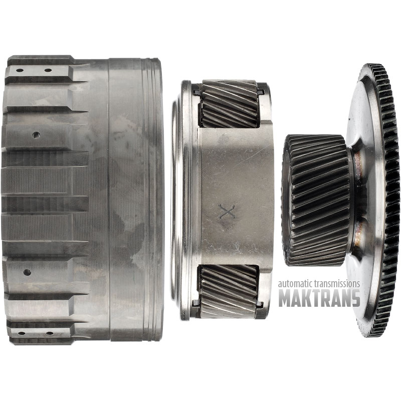 Планетарна передача Overdrive Planetary GM 8L90 / [3 сателіти (19 зубів на сателітах), сонячна шестерня 41 зуб (нар.Ø 57.75 mm), кільцева шестерня 79 зубів]