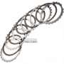 Комплект стальных и фрикционных дисков Brake No.4 TOYOTA AC60E 3568971010 356840K010 356940K010 [5 фрикционных дисков, общая толщина комплекта 25.50 mm]