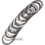 Комплект сталевих та фрикційних дисків E Clutch ZF 8HP90 / [7 фрикційних дисків, загальна товщина комплекту 38.60 мм]