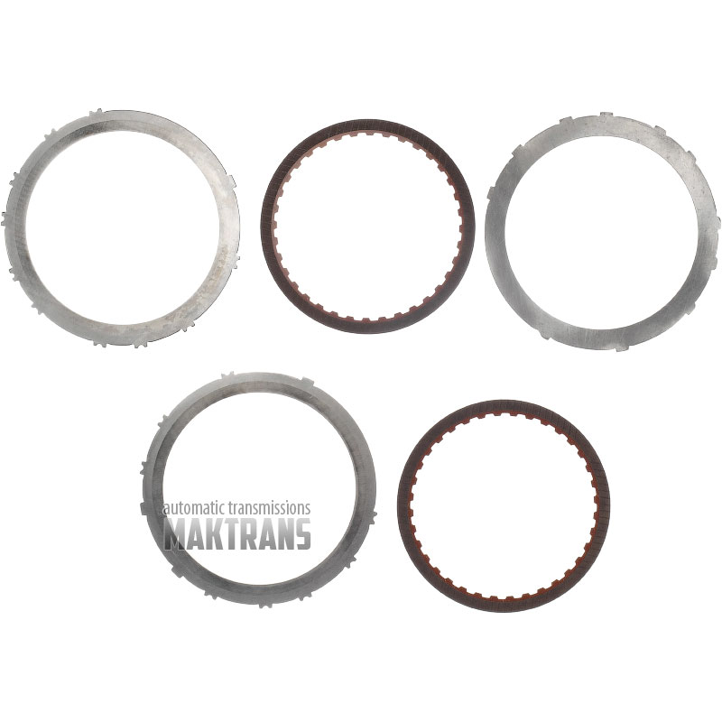 Комплект сталевих та фрикційних дисків B1 Brake RE7R01A (JR710E / JR711E) / [2 фрикційні диски, загальна товщина комплекту 12.45 mm]