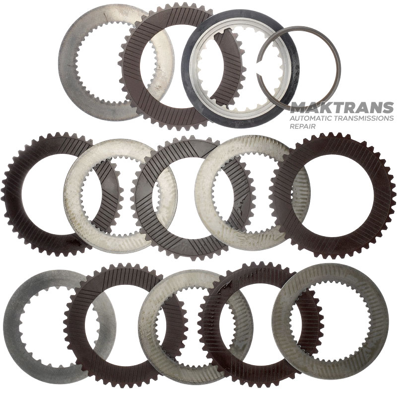 Комплект сталевих та фрикційних дисків C1 Clutch Allison 3000 series / Allison MD3060 (6 фрикційних дисків, загальна товщина комплекту 45.40 мм)