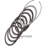 Комплект сталевих та фрикційних дисків 3-7-R Clutch Hyundai / KIA A8LF1 455254G100 - 3 фрик. диска (internal teeth)/3 фрик. диска (external teeth), загальна товщина комплекту 19.20 мм