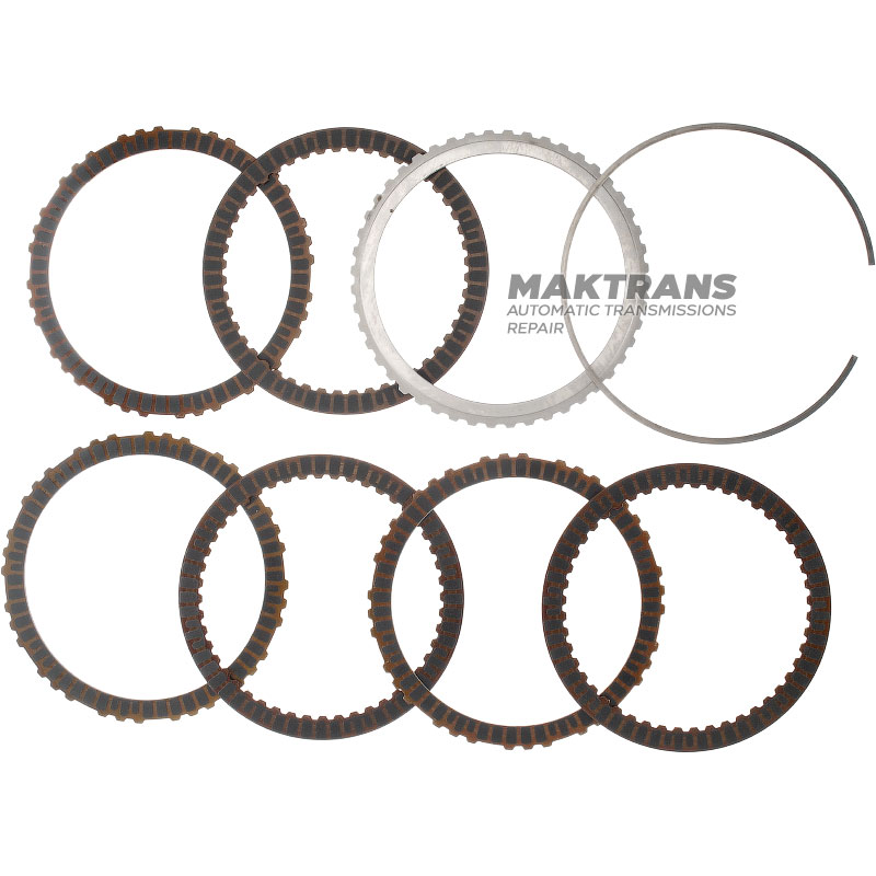 Комплект сталевих та фрикційних дисків 3-7-R Clutch Hyundai / KIA A8LF1 455254G100 - 3 фрик. диска (internal teeth)/3 фрик. диска (external teeth), загальна товщина комплекту 19.20 мм