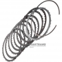 Комплект сталевих та фрикційних дисків 4-6 Clutch Hyundai / KIA A8LF1 455654G100 — 8 фрикційних дисків, загальна товщина комплекту 17.60 mm