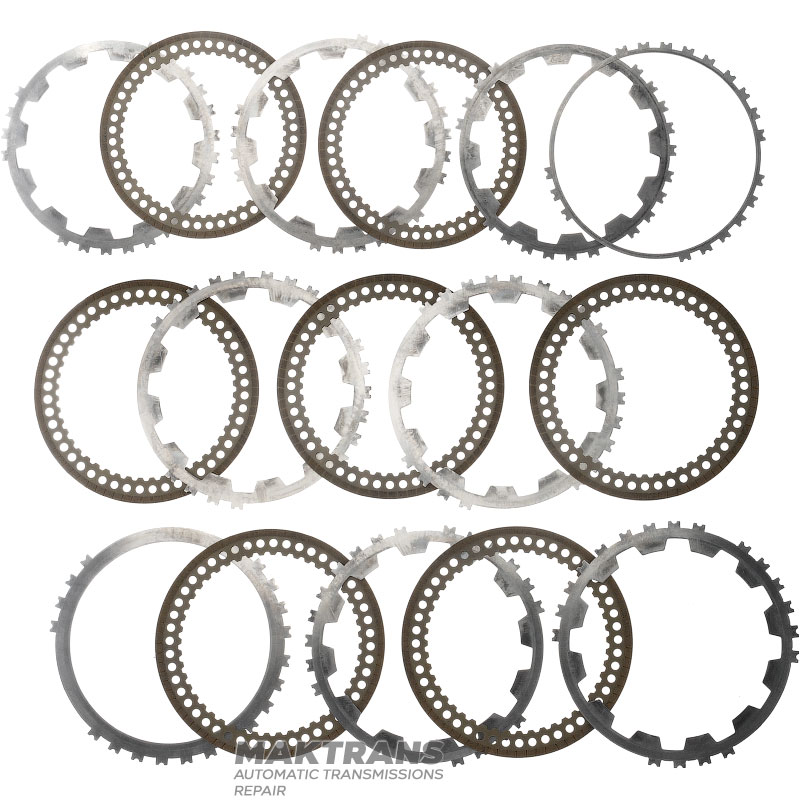 Комплект сталевих та фрикційних дисків Low/Reverse Clutch Hyundai/KIA A8MF1 456254G600 (7 фрикційних дисків, загальна товщина комплекту 25 mm)