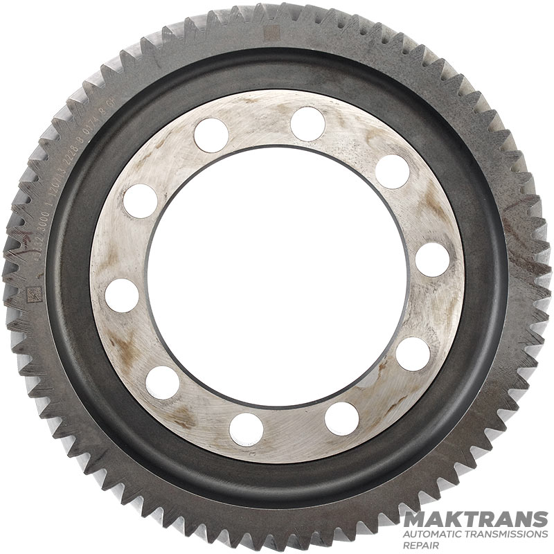 Косозуба шестерня Hyundai / KIA A4CF1 A4CF2 4583223000 — 71 зуб (нар.Ø 201.85 mm), 10 отворів кріплення