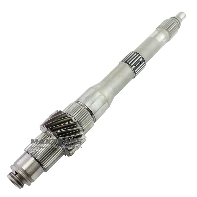 Вхідний вал K1 VAG eHybrid DQ400 0DD - довжина 344 mm, 18 зубів (нар.Ø 49.60 mm)