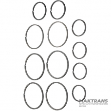 Комплект пластиковых разрезных колец Aisin Warner TG-81SC AWF8F45 / GM AF50-8 / TOYOTA U881E U881F — 12 колец в комплекте