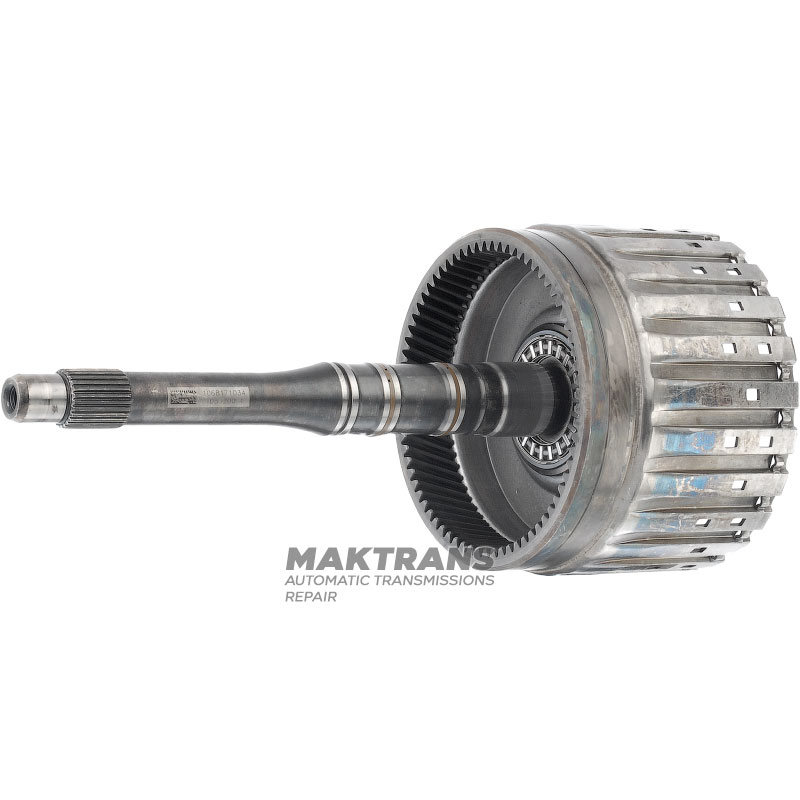 Вал входной с барабаном сцепления E Clutch ZF 6HP26 ZF 6HP28 1068171034 — общая высота 308 mm, нар.Ø вала 30 mm, без дисков (для комплекта на 7 фрикционов)