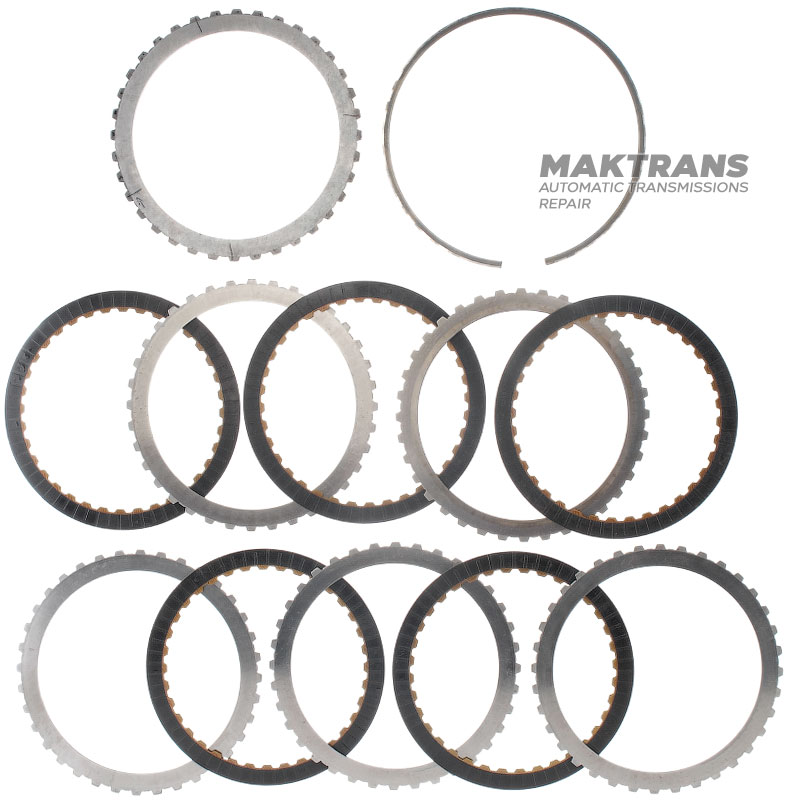 Комплект стальных и фрикционных дисков K3 Clutch TR-60SN 09D — (5 фрикционных дисков, общая толщина комплекта 26.50 mm)