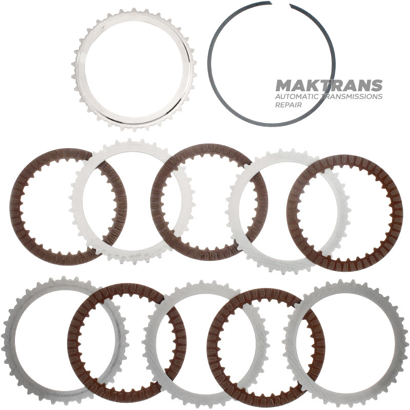 Комплект сталевих та фрикційних дисків FORWARD Clutch MAZDA CX-90/CX-60 2.5L-3.3L HYBRID - 5 фрикційних дисків (загальна товщина комплекту 25.05 мм)