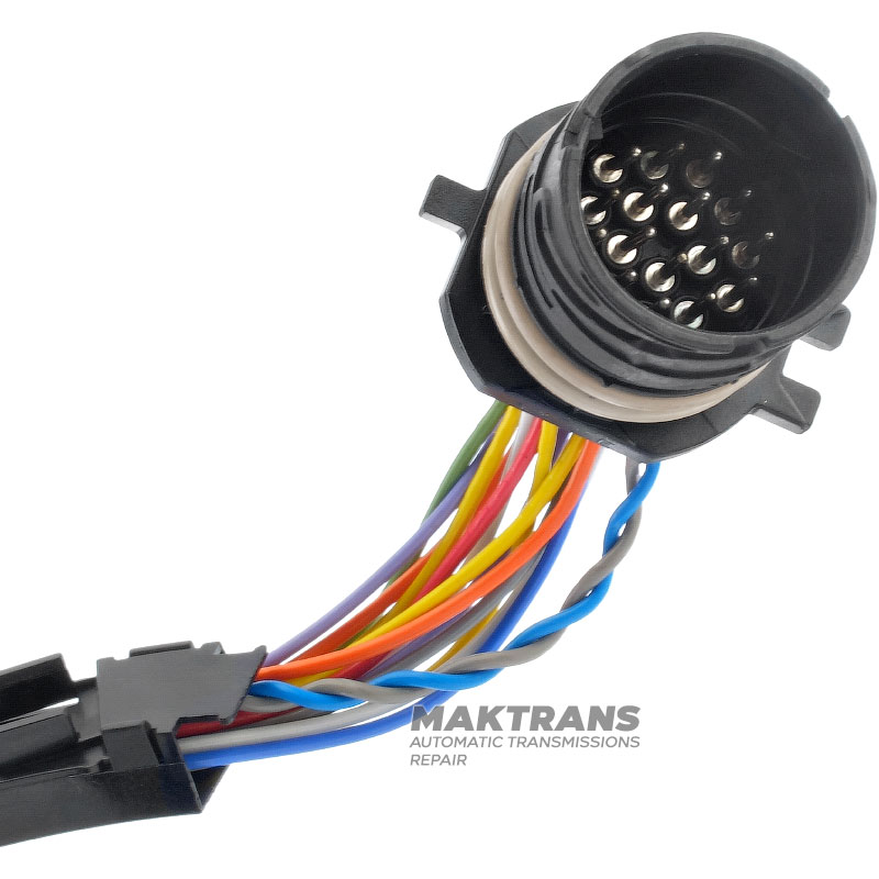 Проводка электронного блока ZF ZF 6HP19A 6HP26A 6HP28AF 0501323466 — неактивные пины: №10 (плоский разьем)  / №15 (круглый разьем)