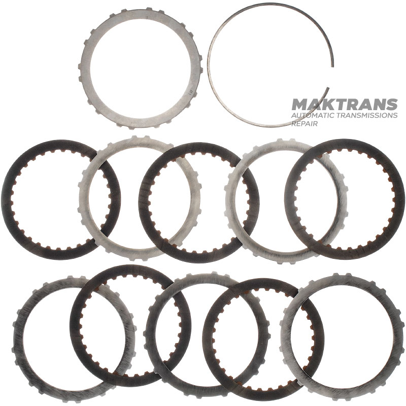 Комплект сталевих та фрикційних дисків Overdrive Clutch R4A51 R5A51 V4A51 V5A51 — (5 фрикційних дисків, загальна товщина комплекту 25.30 мм)