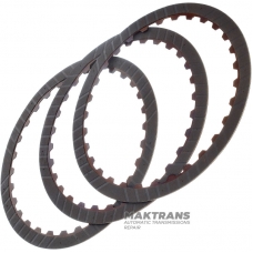 Комплект фрикційних дисків Reverse Clutch A4CF1 4554423300 — 3 фрикційні диски (нар.Ø 149 мм, 30 зубів, товщина 1.70 мм)