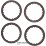 Комплект фрикційних дисків Overdrive Clutch A4CF1 4552423000 — 4 фрикційні диски (нар.Ø 137 мм, 30 зубів, товщина 1.70 мм)