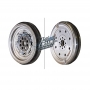 Двухмассовый маховик(132 зуба, 8 крепежных отверстий) DQ250 02E DSG6 — 06J105266D (VW / AUDI / SEAT / SKODA 1.8L - 2.0L TFSI)