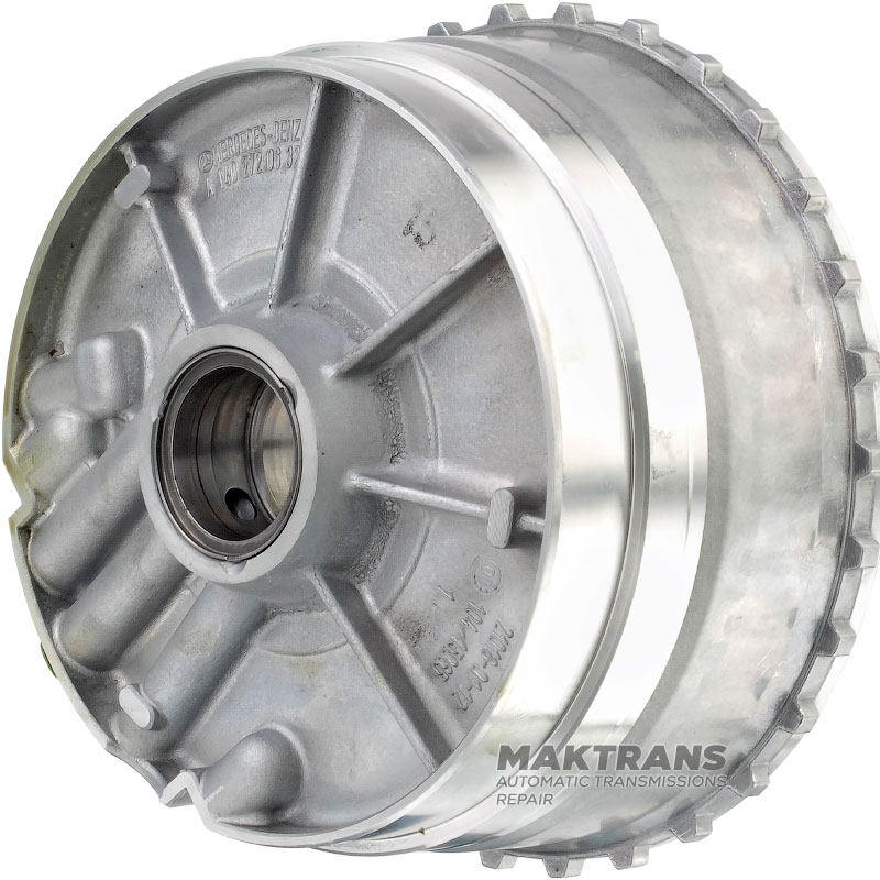 Барабан B2 Brake Mercedes-Benz 722.6 A1402720632 A1402720732 — загальна висота 110 мм, 4 фрикційні (двосторонні) диски (загальна товщина комплекту 20.15 мм)