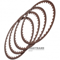Комплект фрикционных дисков B08 Brake NISSAN GE9R01A / JATCO JR913E, Mercedes-Benz 725.0 A 7252720026 — 4 диска (нар.Ø 169 мм, толщина 1.65 мм, 36 зубьев)